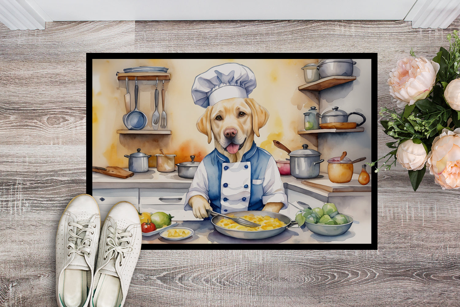 Buy this Yellow Labrador Retriever The Chef Doormat