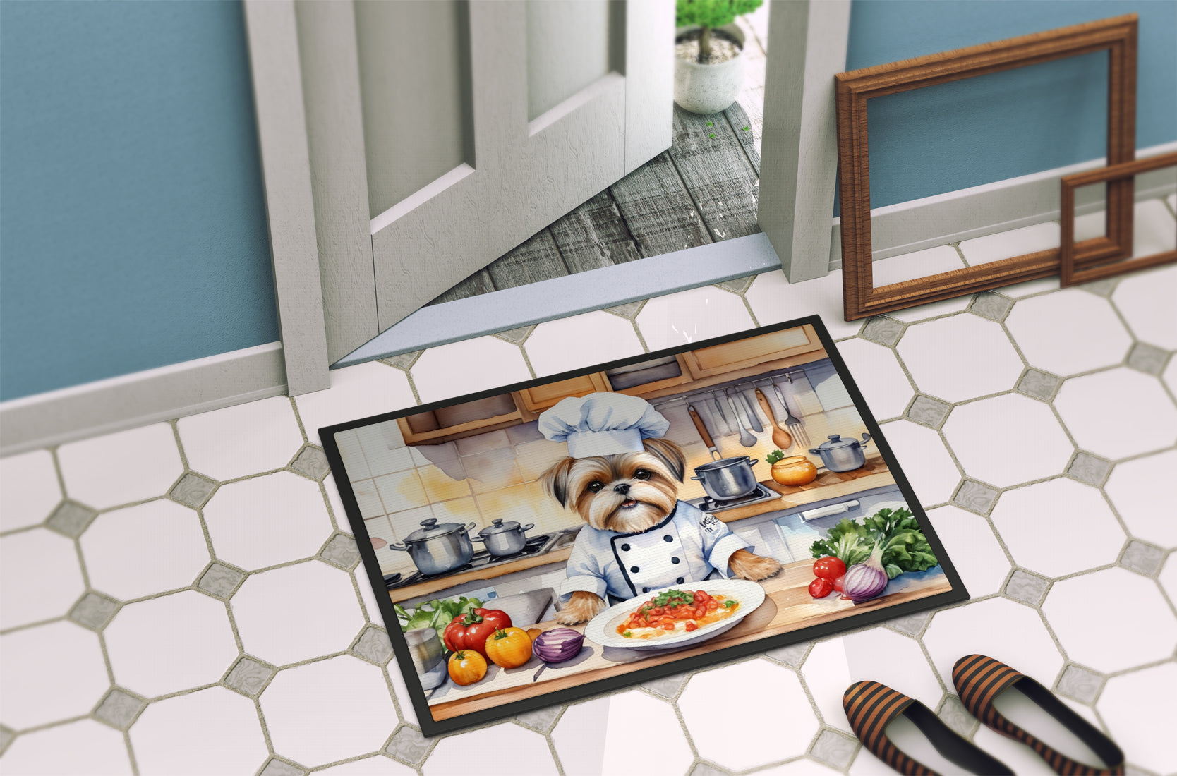 Lhasa Apso The Chef Doormat