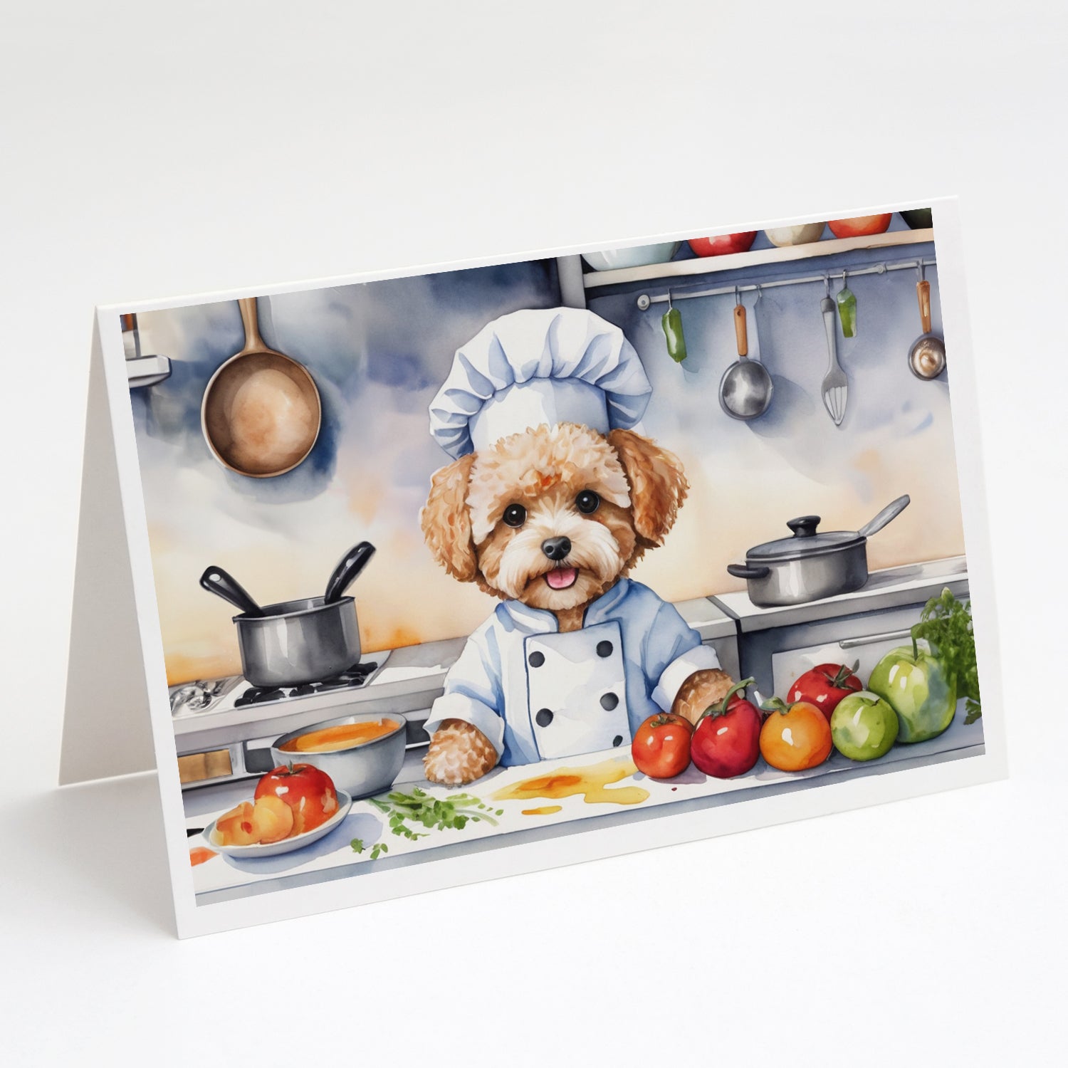 Buy this Maltipoo The Chef Greeting Cards Pack of 8