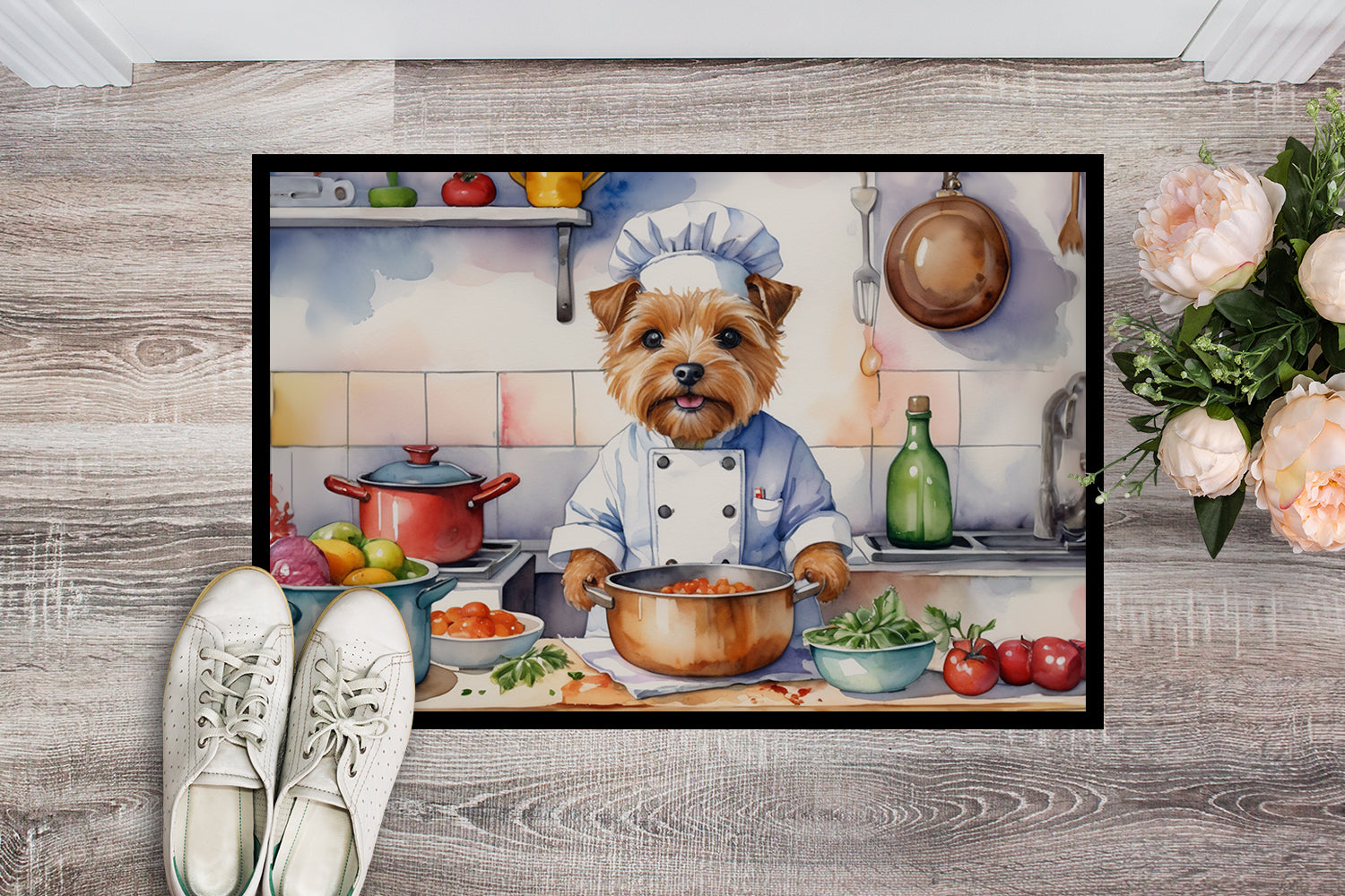 Buy this Norfolk Terrier The Chef Doormat