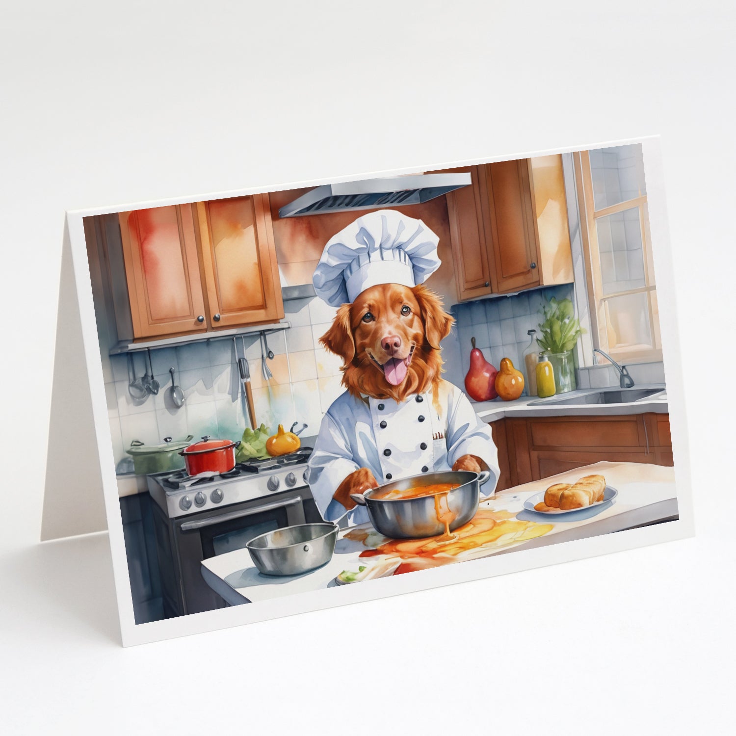 Buy this Nova Scotia Duck Tolling Retriever The Chef Greeting Cards Pack of 8