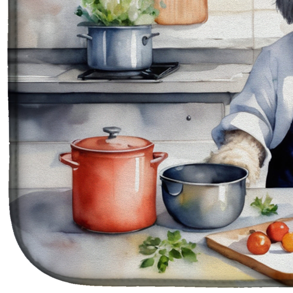 Old English Sheepdog The Chef Dish Drying Mat