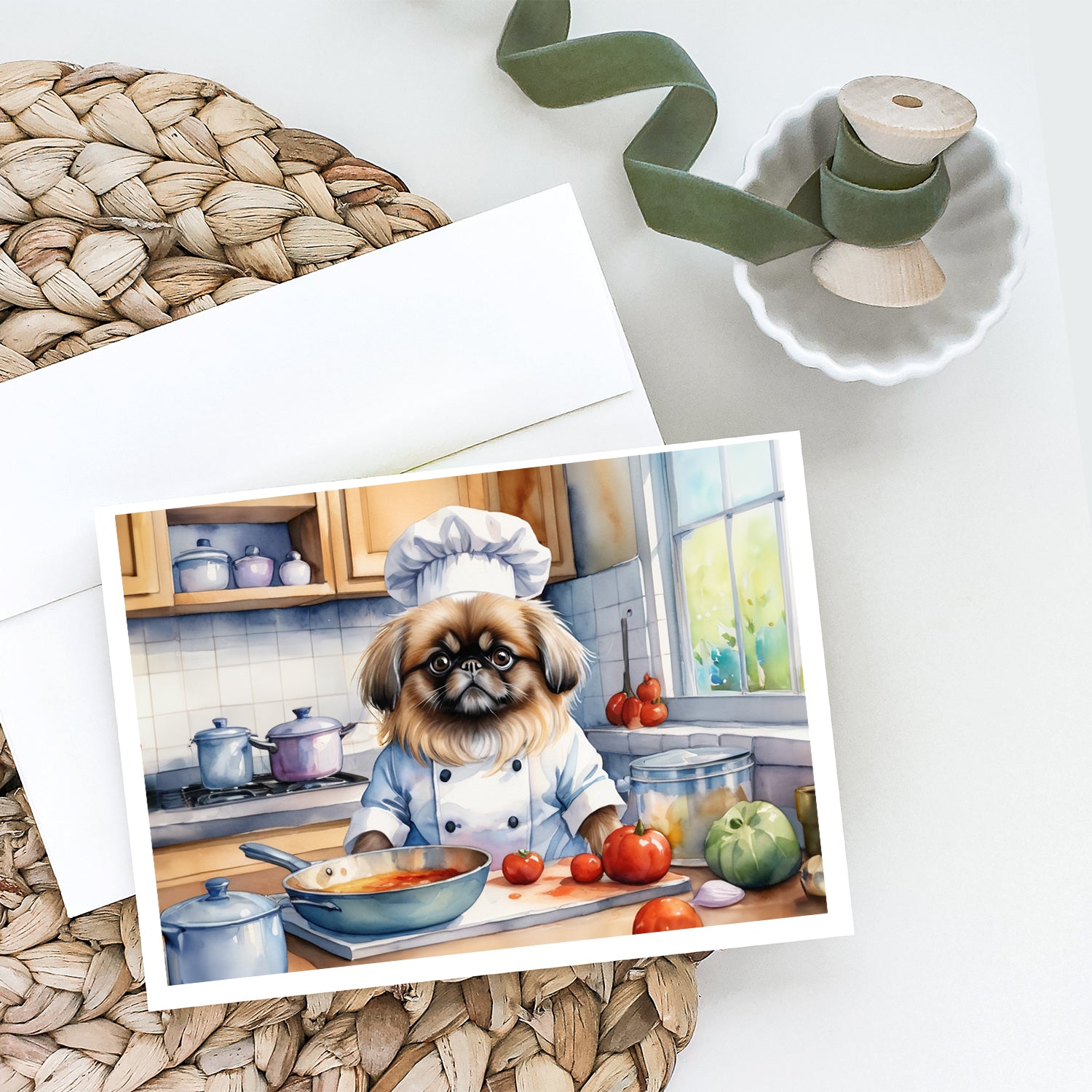 Buy this Pekingese The Chef Greeting Cards Pack of 8