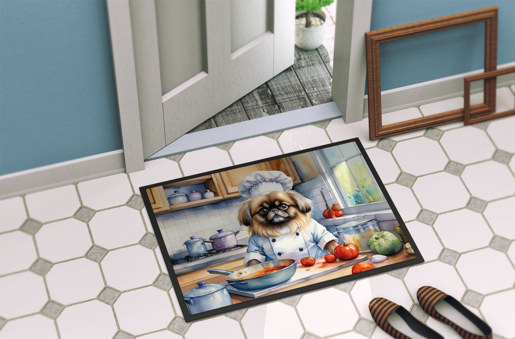 Pekingese The Chef Doormat