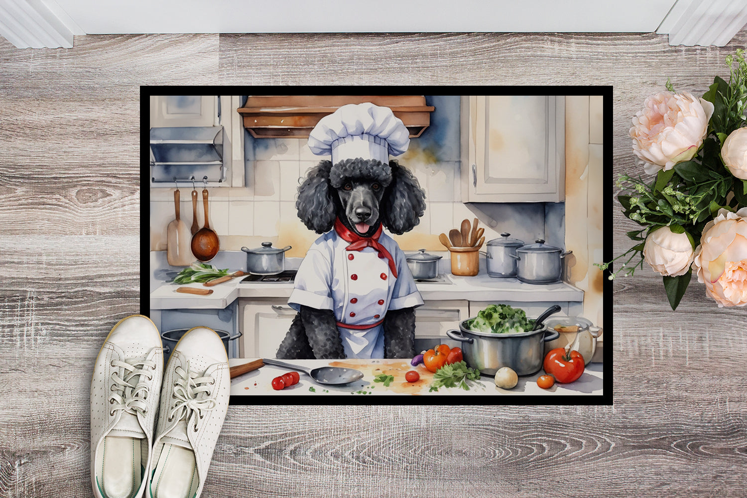 Buy this Black Poodle The Chef Doormat