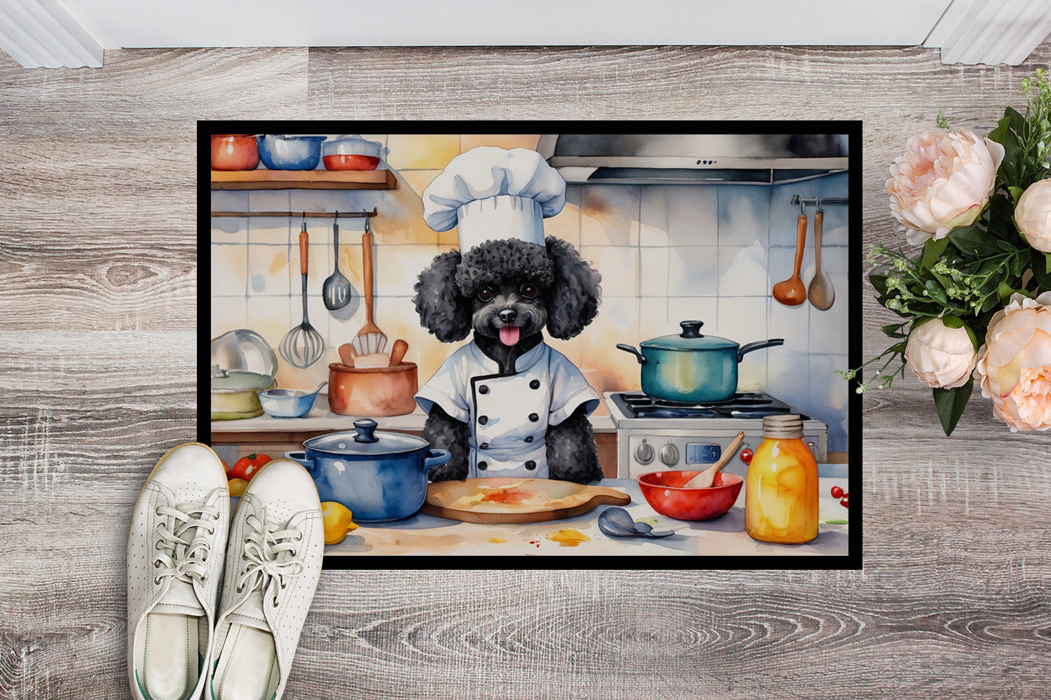 Buy this Black Poodle The Chef Doormat