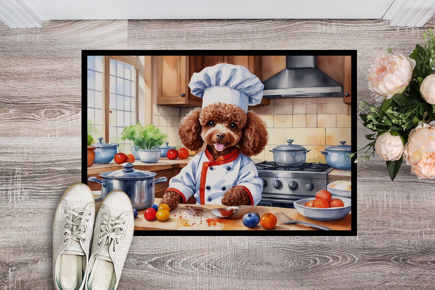 Buy this Chocolate Poodle The Chef Doormat