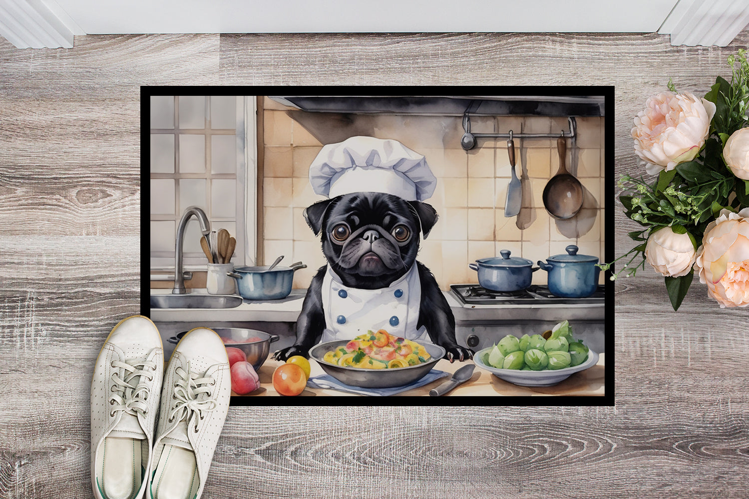 Buy this Pug The Chef Doormat