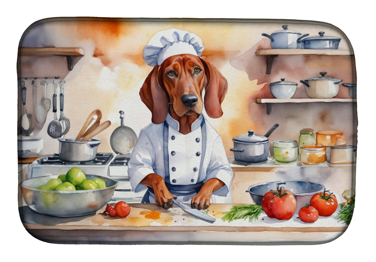 Buy this Redbone Coonhound The Chef Dish Drying Mat