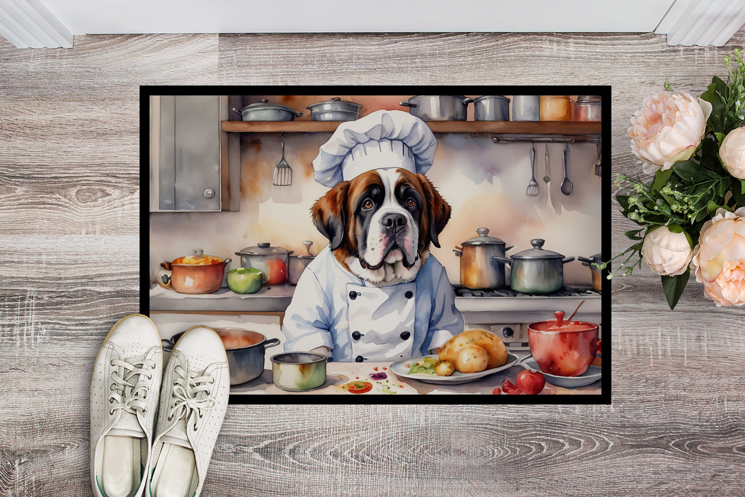 Saint Bernard The Chef Doormat