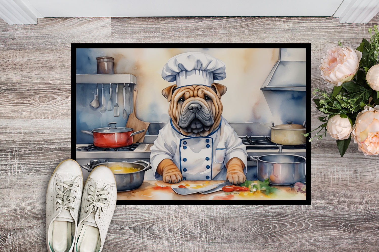 Buy this Shar Pei The Chef Doormat