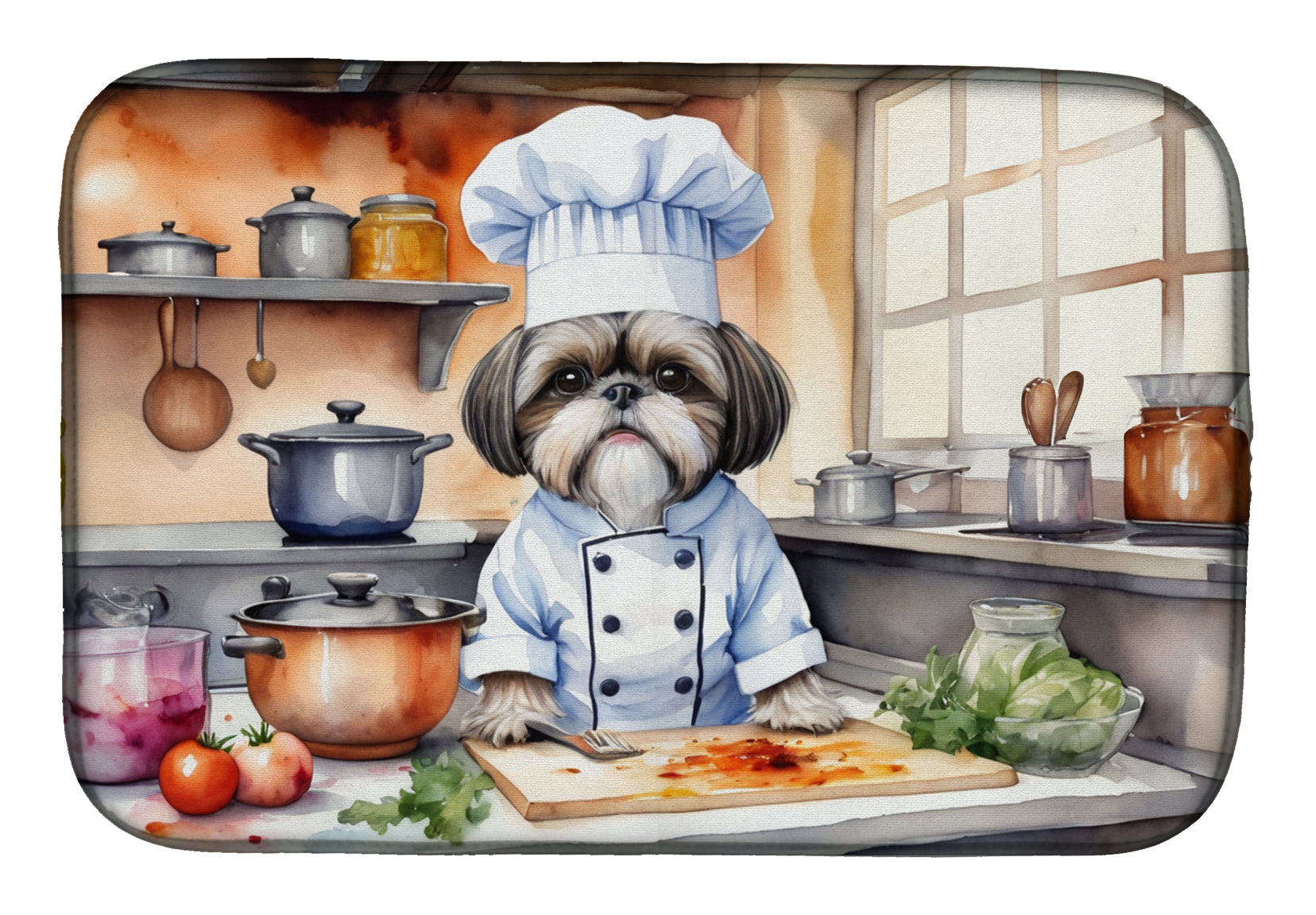 Buy this Shih Tzu The Chef Dish Drying Mat