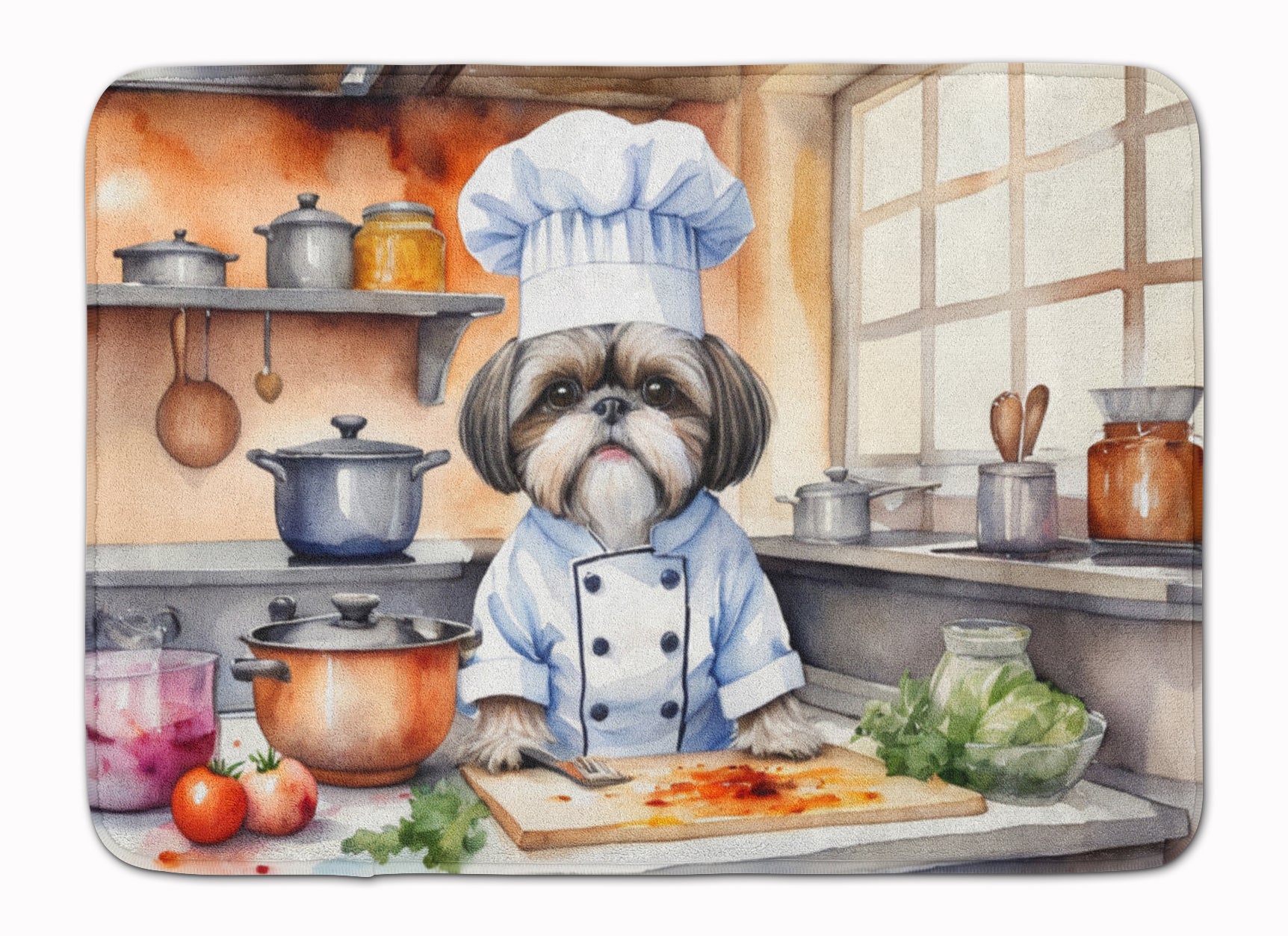 Buy this Shih Tzu The Chef Memory Foam Kitchen Mat