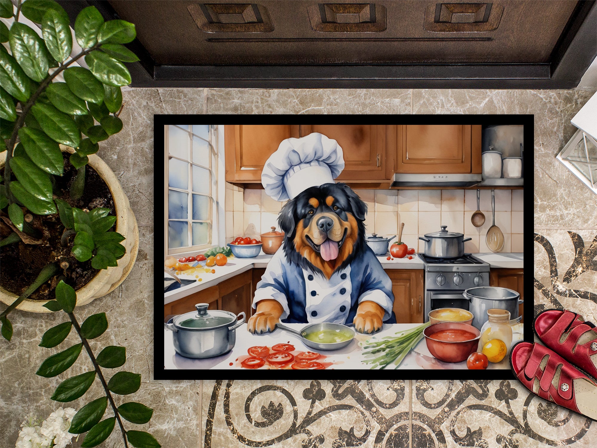 Tibetan Mastiff The Chef Doormat