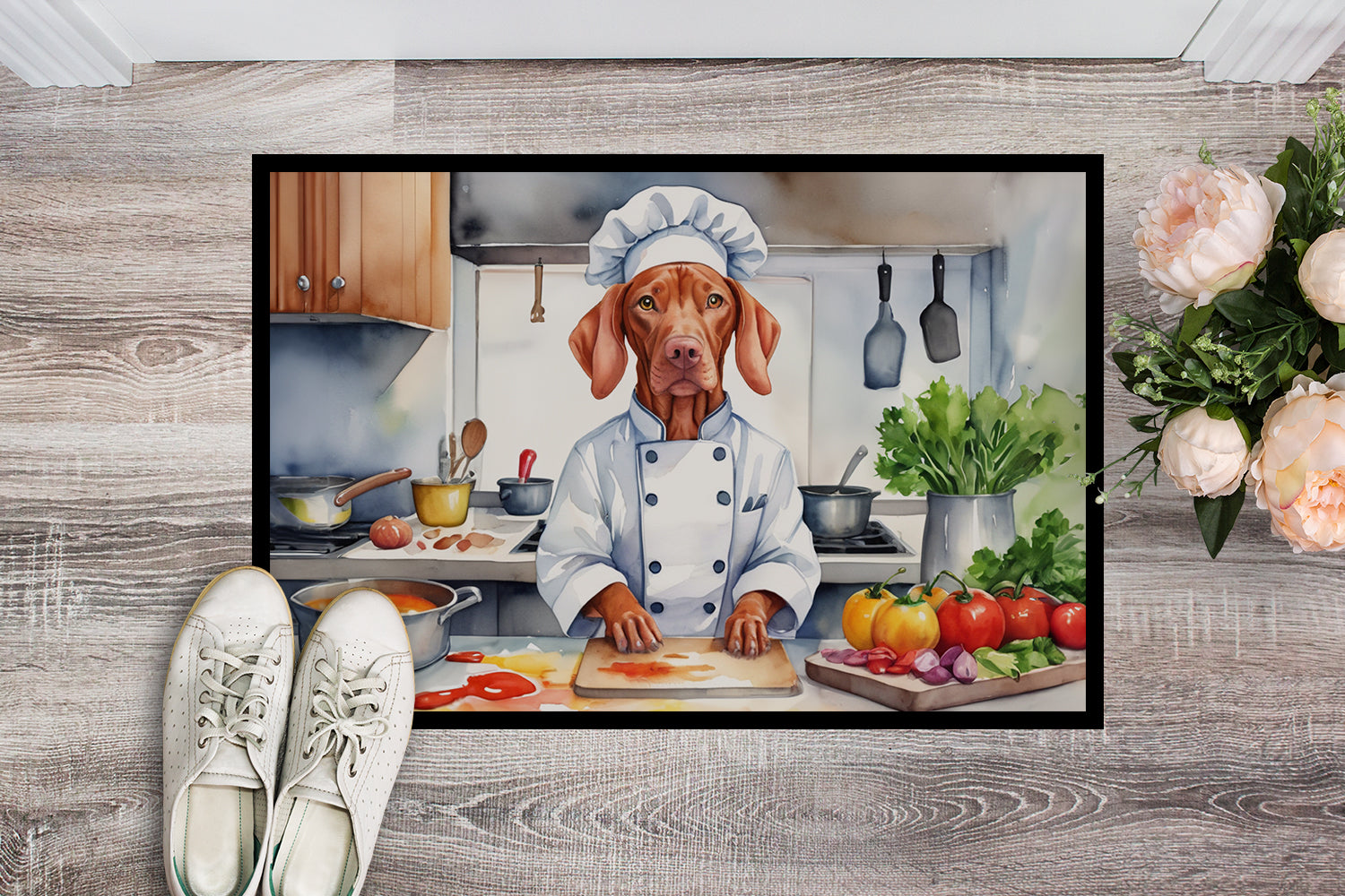 Vizsla The Chef Doormat