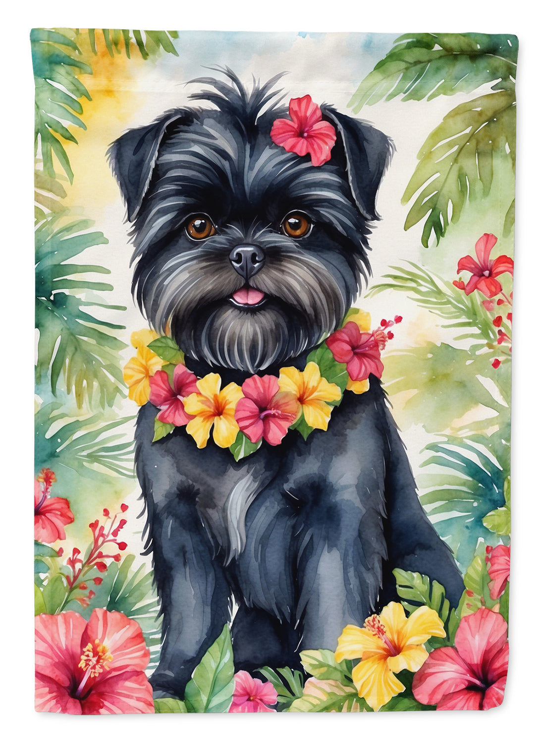 Buy this Affenpinscher Luau Garden Flag