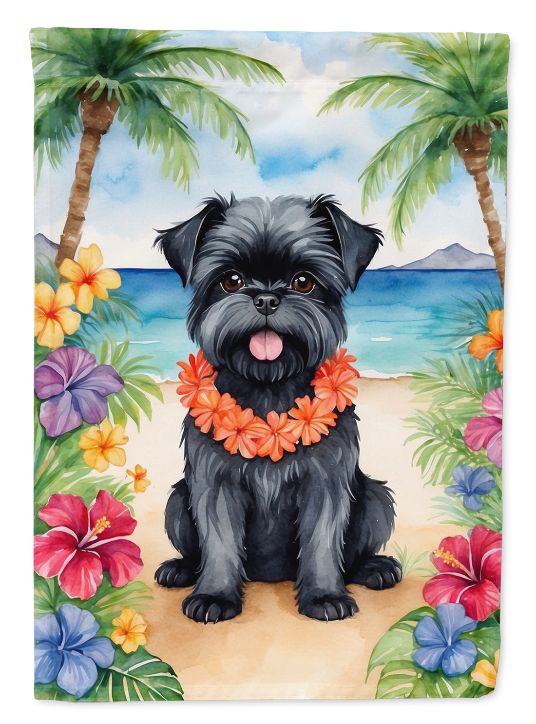 Buy this Affenpinscher Luau Garden Flag