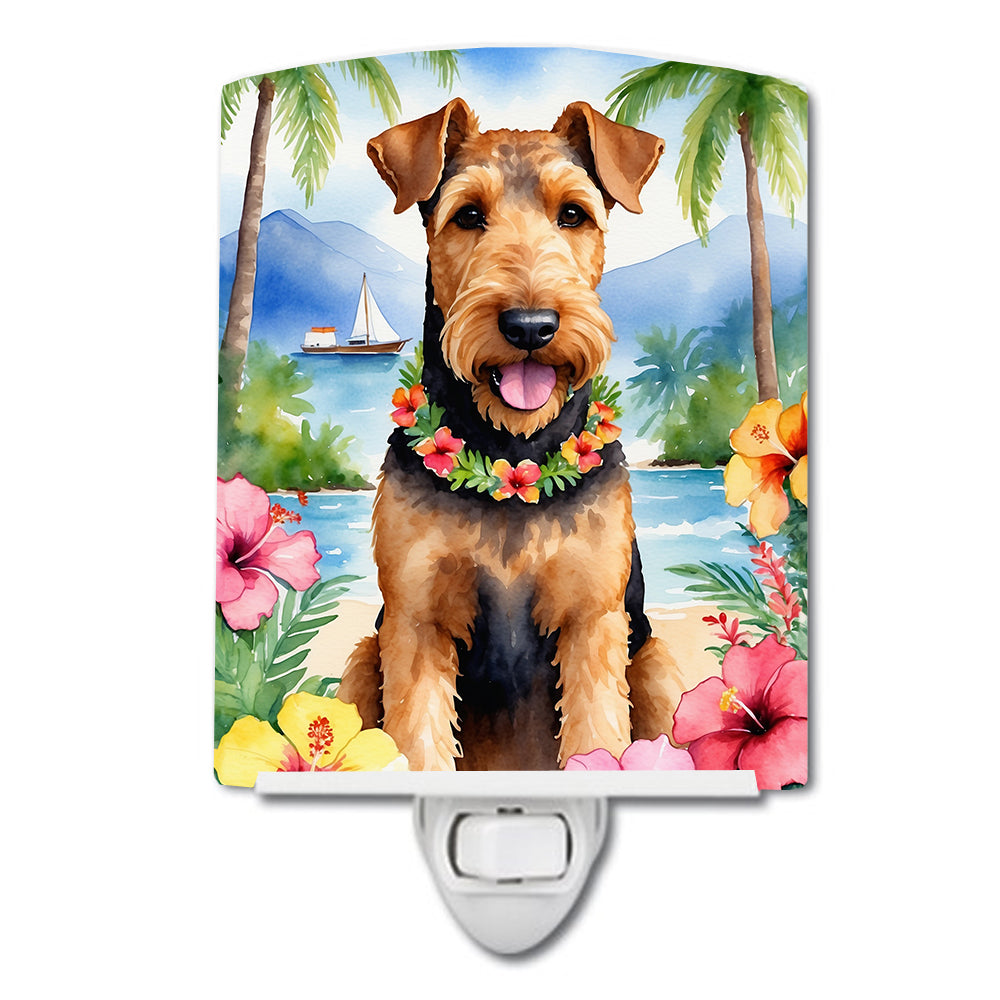 Buy this Airedale Terrier Luau Ceramic Night Light