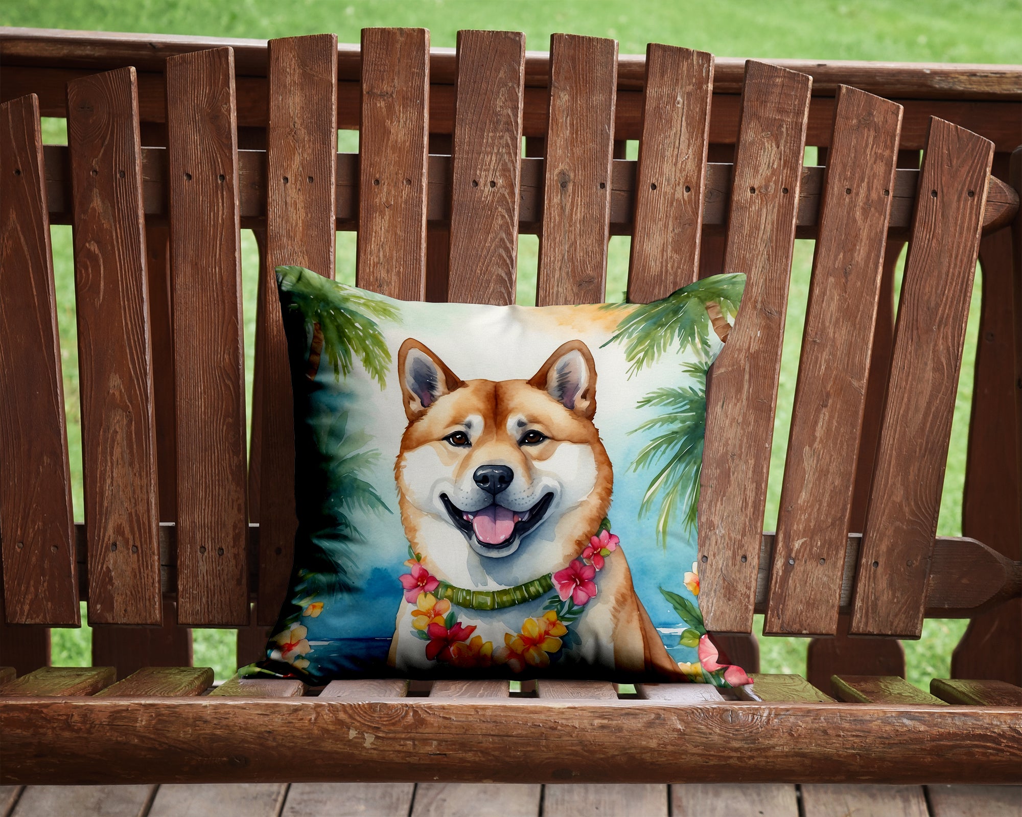 Buy this Akita Luau Throw Pillow