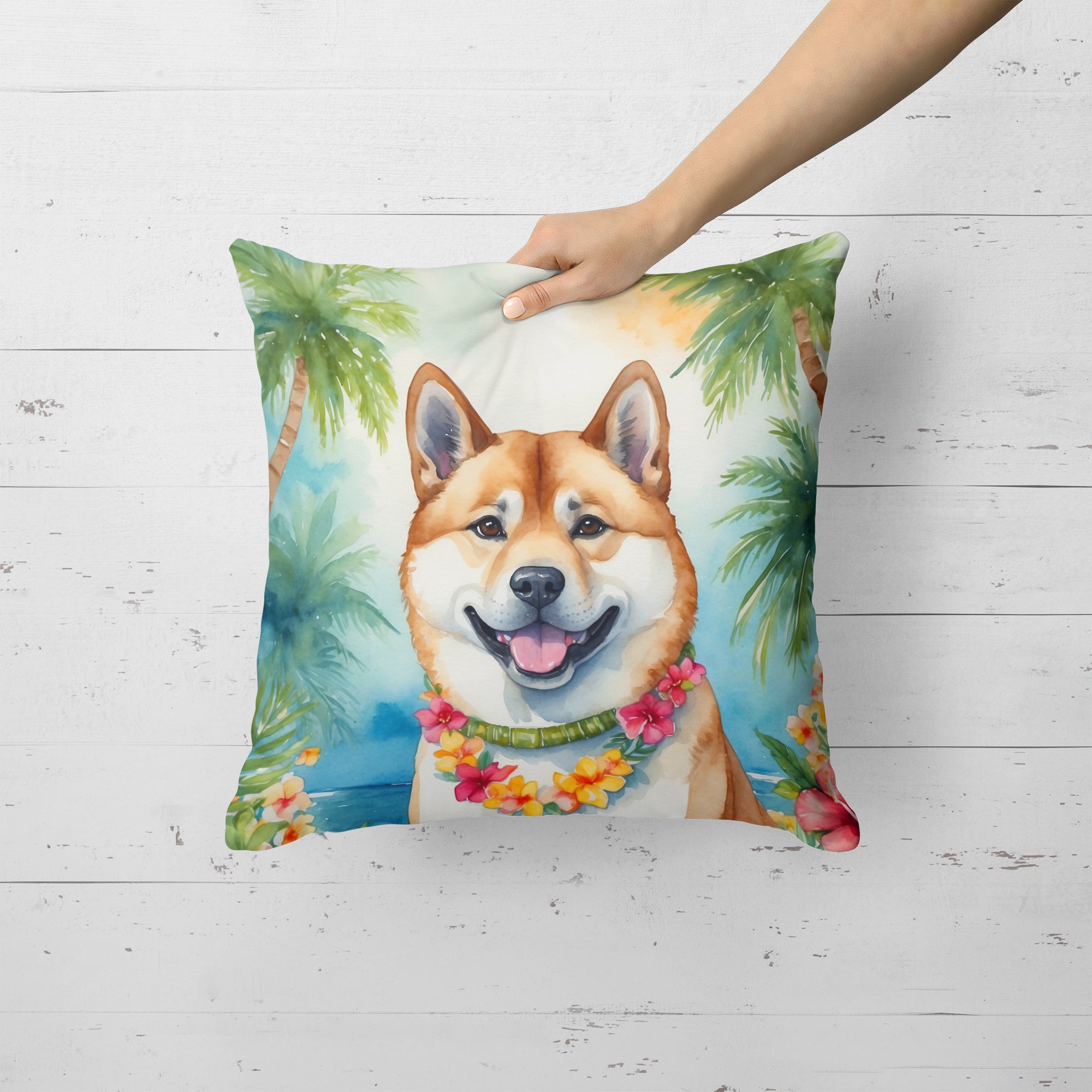 Buy this Akita Luau Throw Pillow