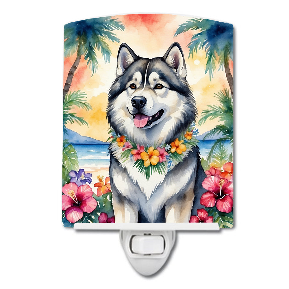 Buy this Alaskan Malamute Luau Ceramic Night Light