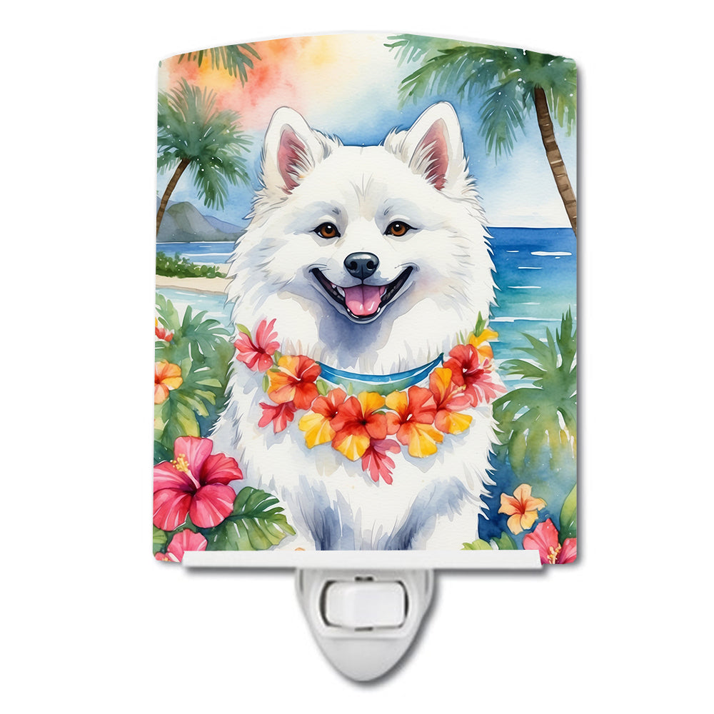 Buy this American Eskimo Luau Ceramic Night Light