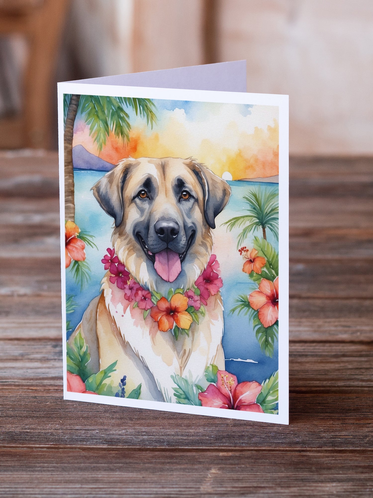 Buy this Anatolian Shepherd Luau Greeting Cards Pack of 8