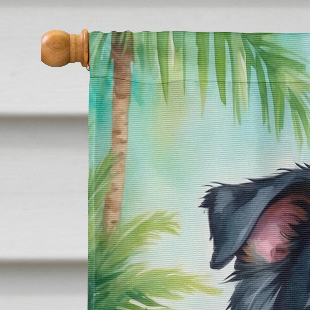 Australian Shepherd Luau House Flag