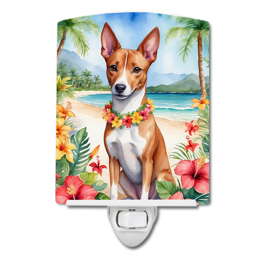 Buy this Basenji Luau Ceramic Night Light