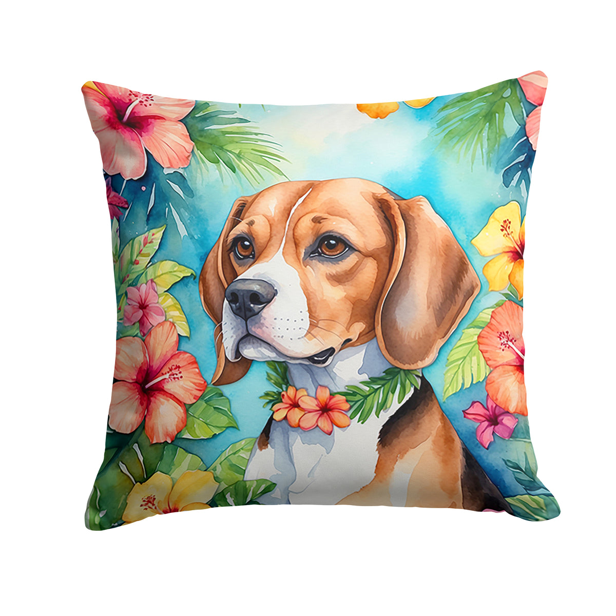 Buy this Beagle Luau Throw Pillow