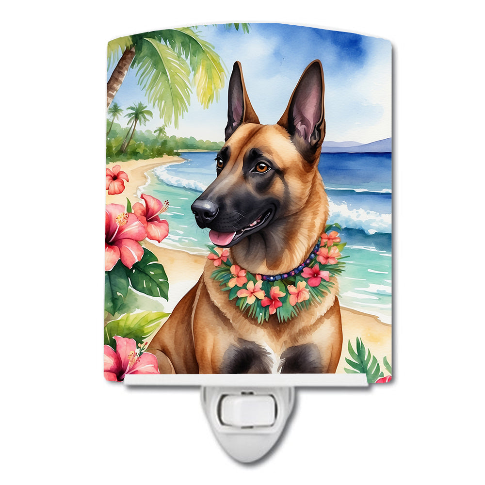 Buy this Belgian Malinois Luau Ceramic Night Light