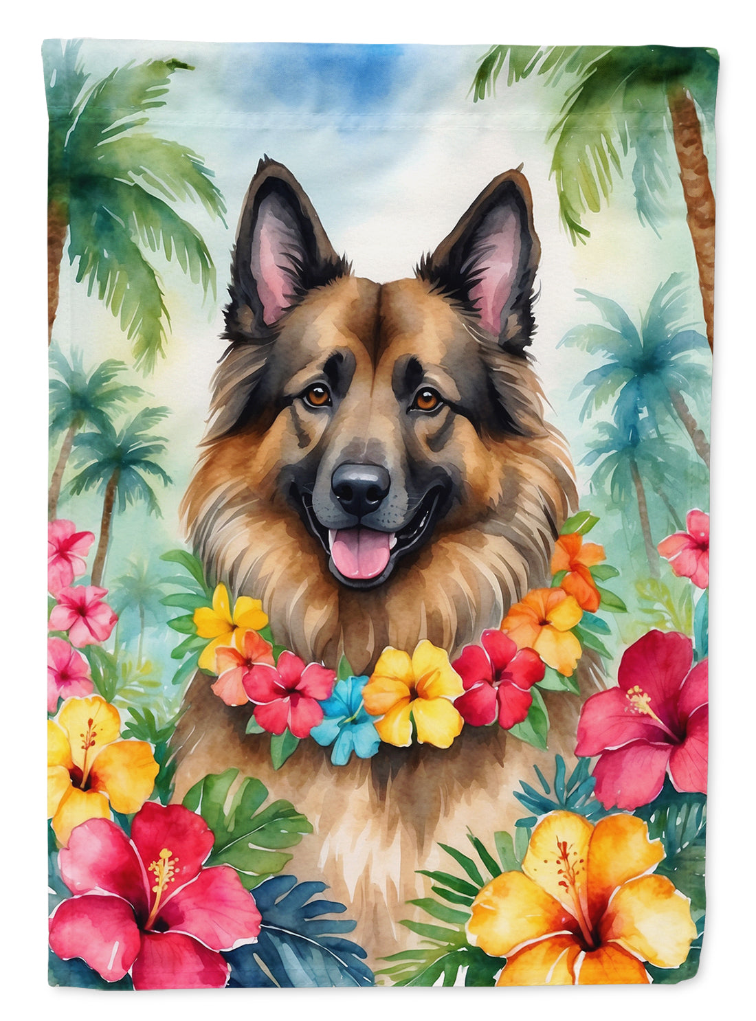 Buy this Belgian Tervuren Luau Garden Flag