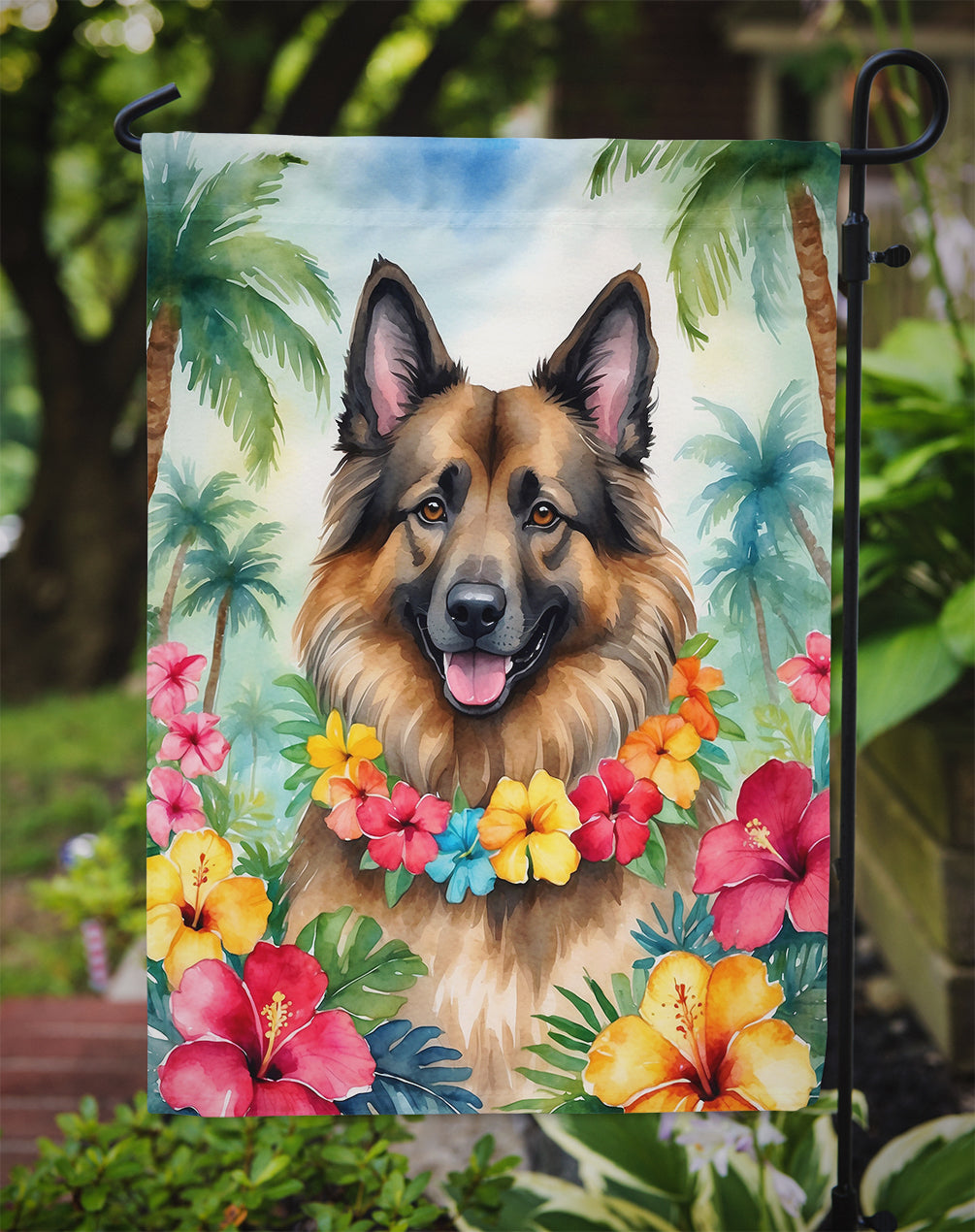 Belgian Tervuren Luau Garden Flag