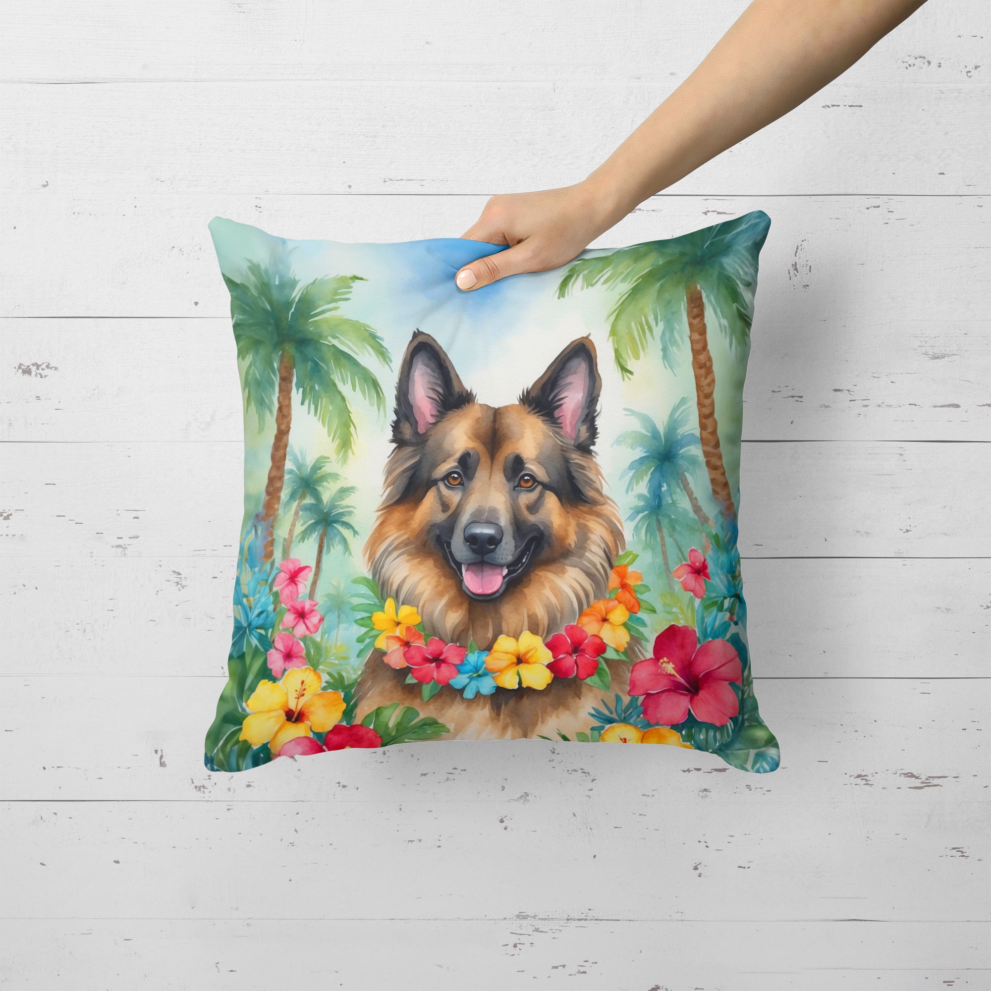 Belgian Tervuren Luau Throw Pillow