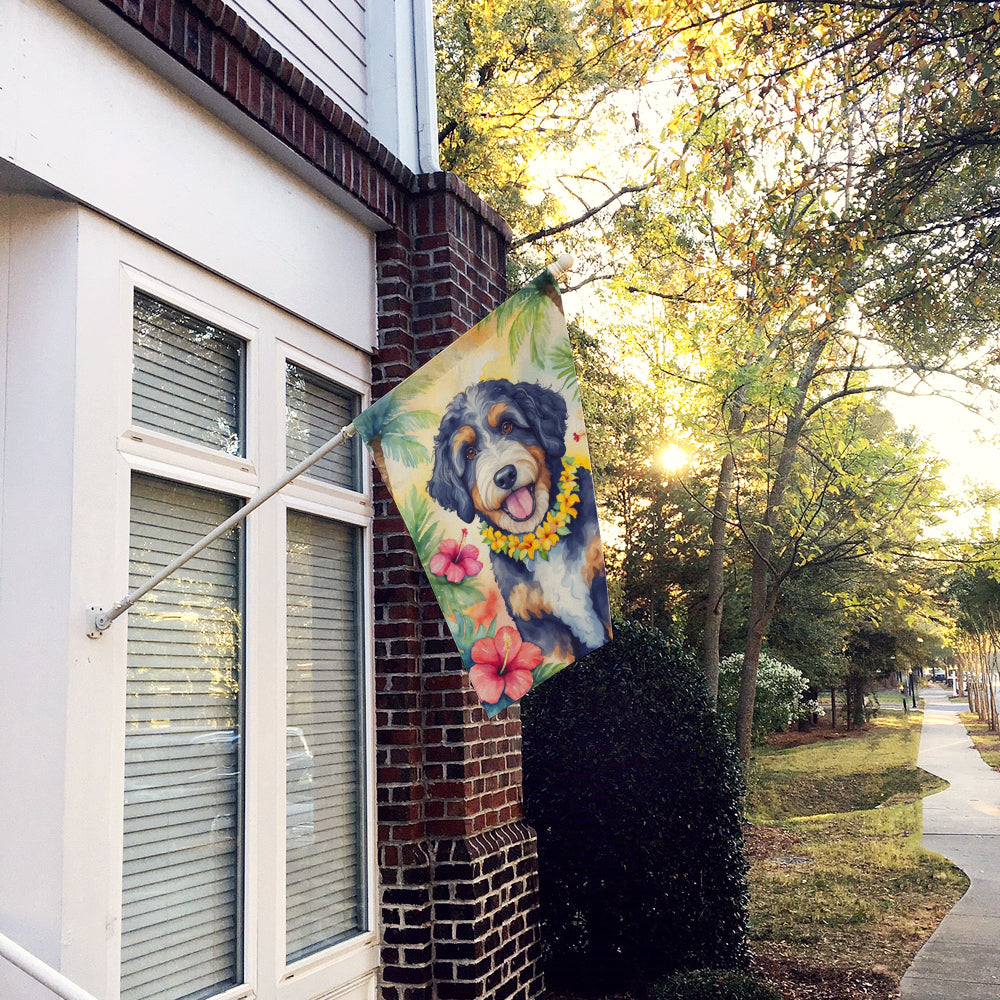 Buy this Bernedoodle Luau House Flag