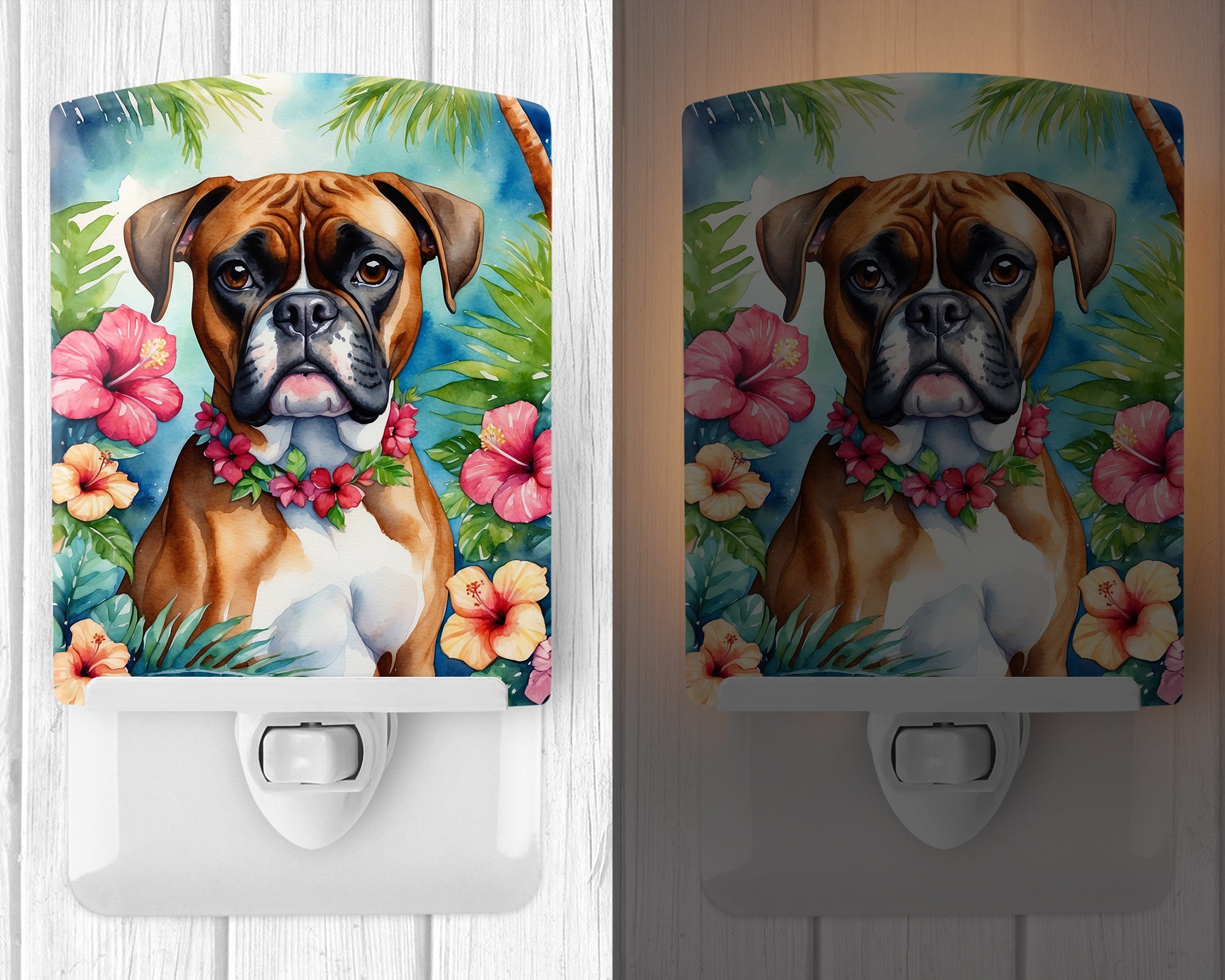 Buy this Boxer Luau Ceramic Night Light