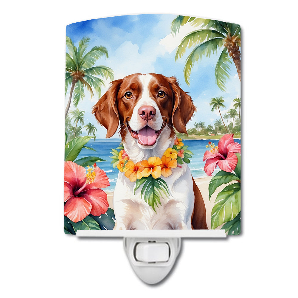 Buy this Brittany Spaniel Luau Ceramic Night Light