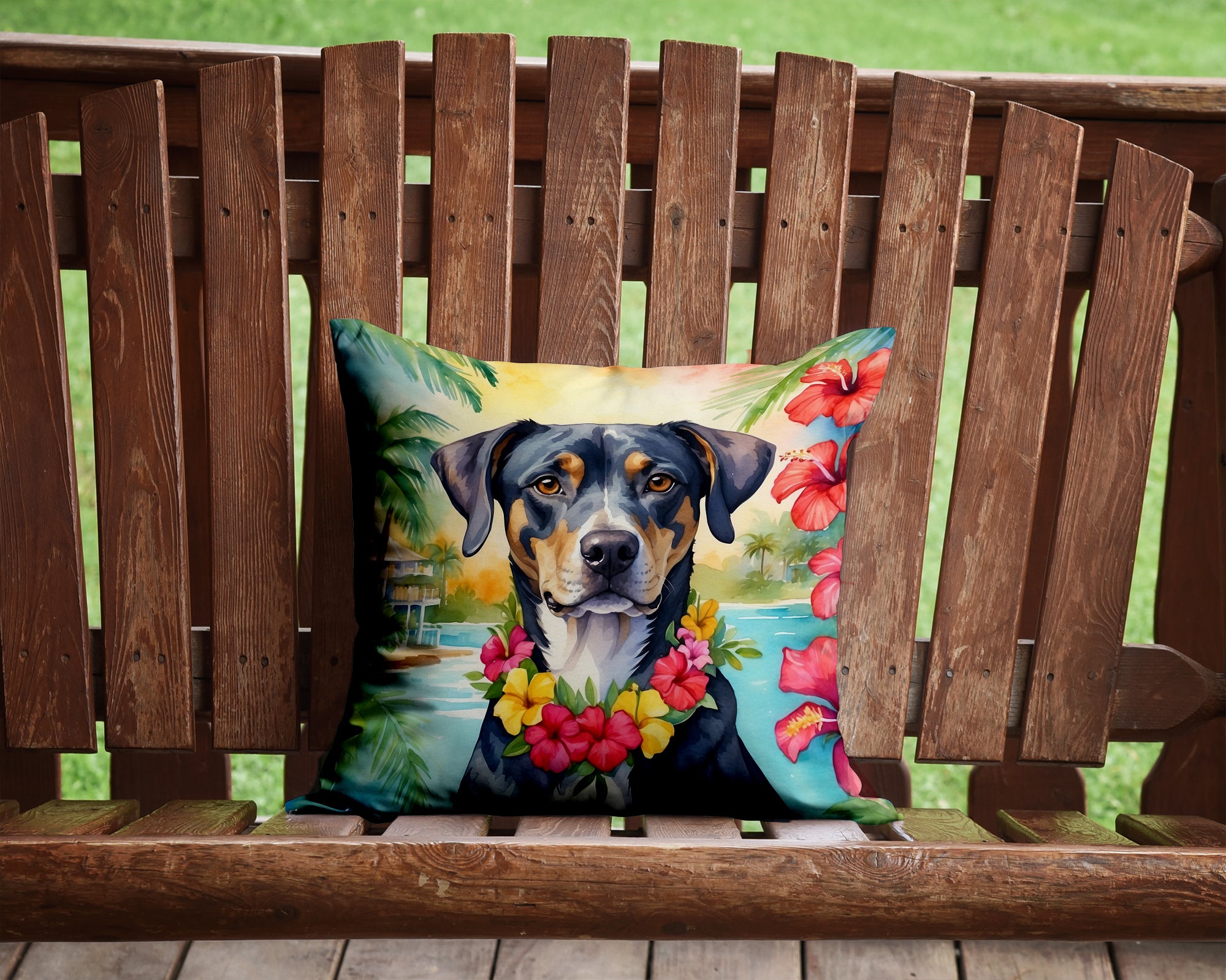 Buy this Catahoula Luau Throw Pillow