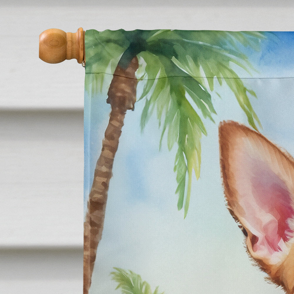 Chihuahua Luau House Flag