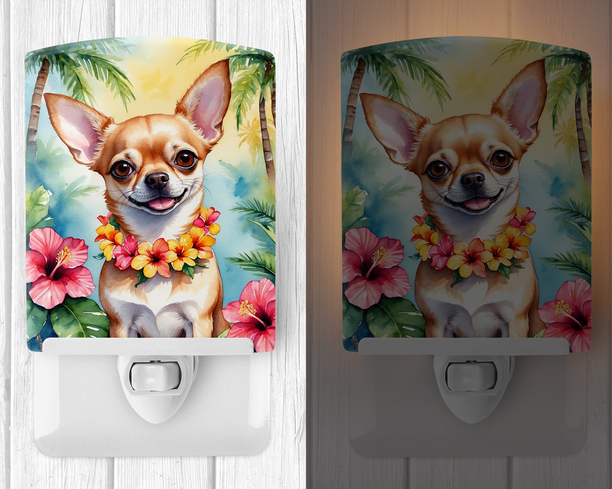 Buy this Chihuahua Luau Ceramic Night Light