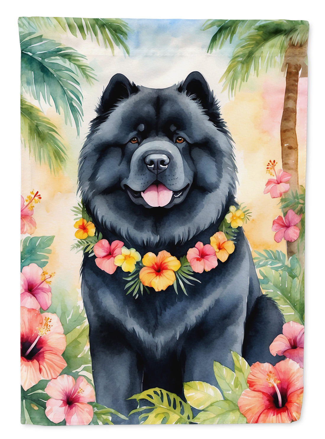 Buy this Chow Chow Luau House Flag