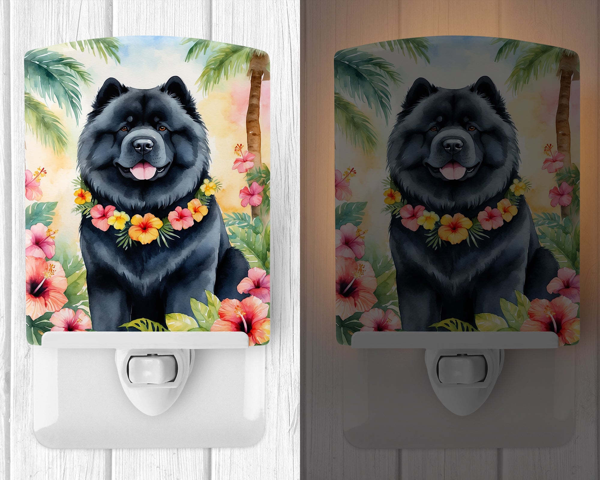 Buy this Chow Chow Luau Ceramic Night Light