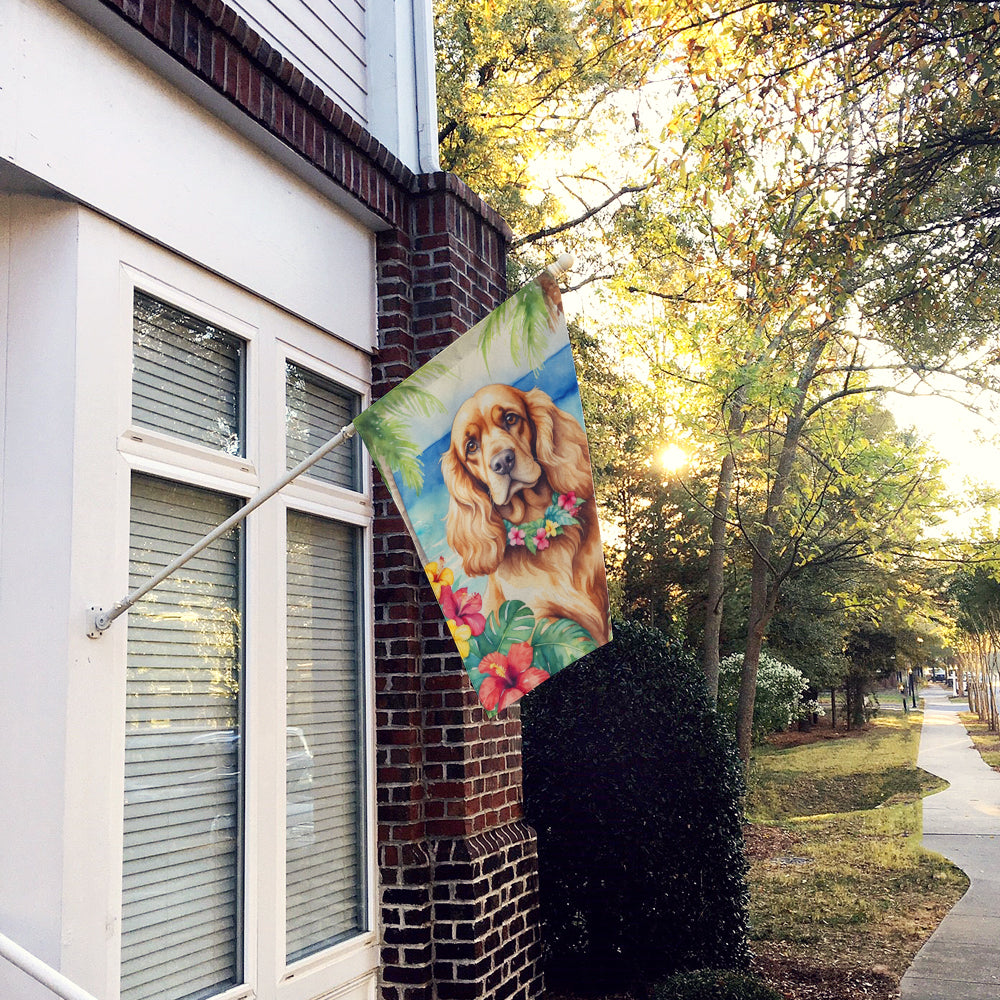 Buy this Cocker Spaniel Luau House Flag