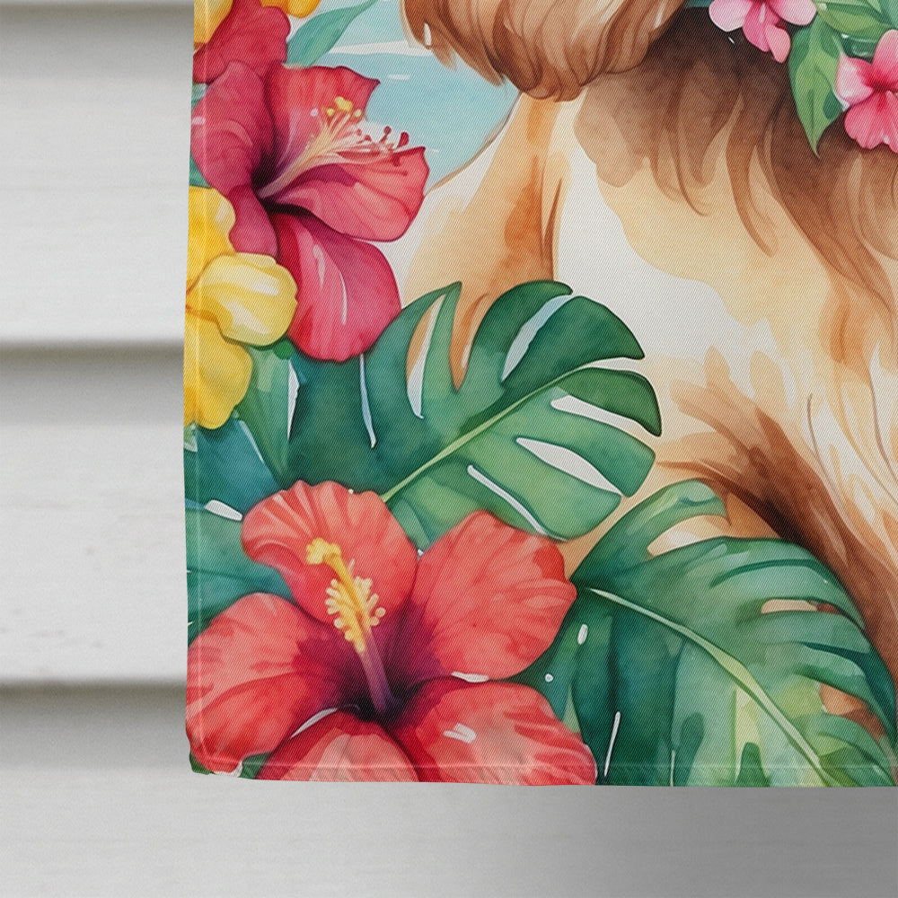 Cocker Spaniel Luau House Flag