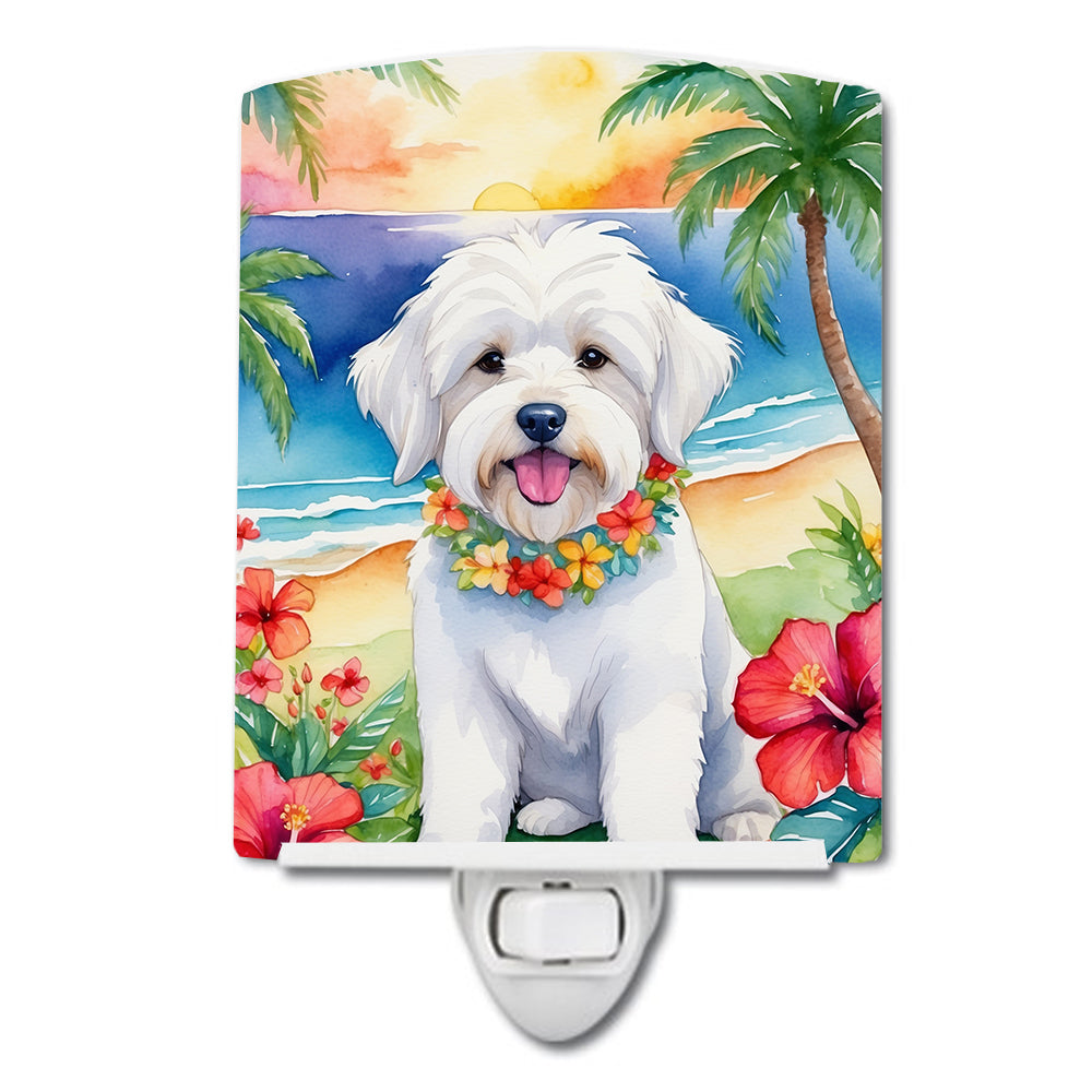 Buy this Coton de Tulear Luau Ceramic Night Light