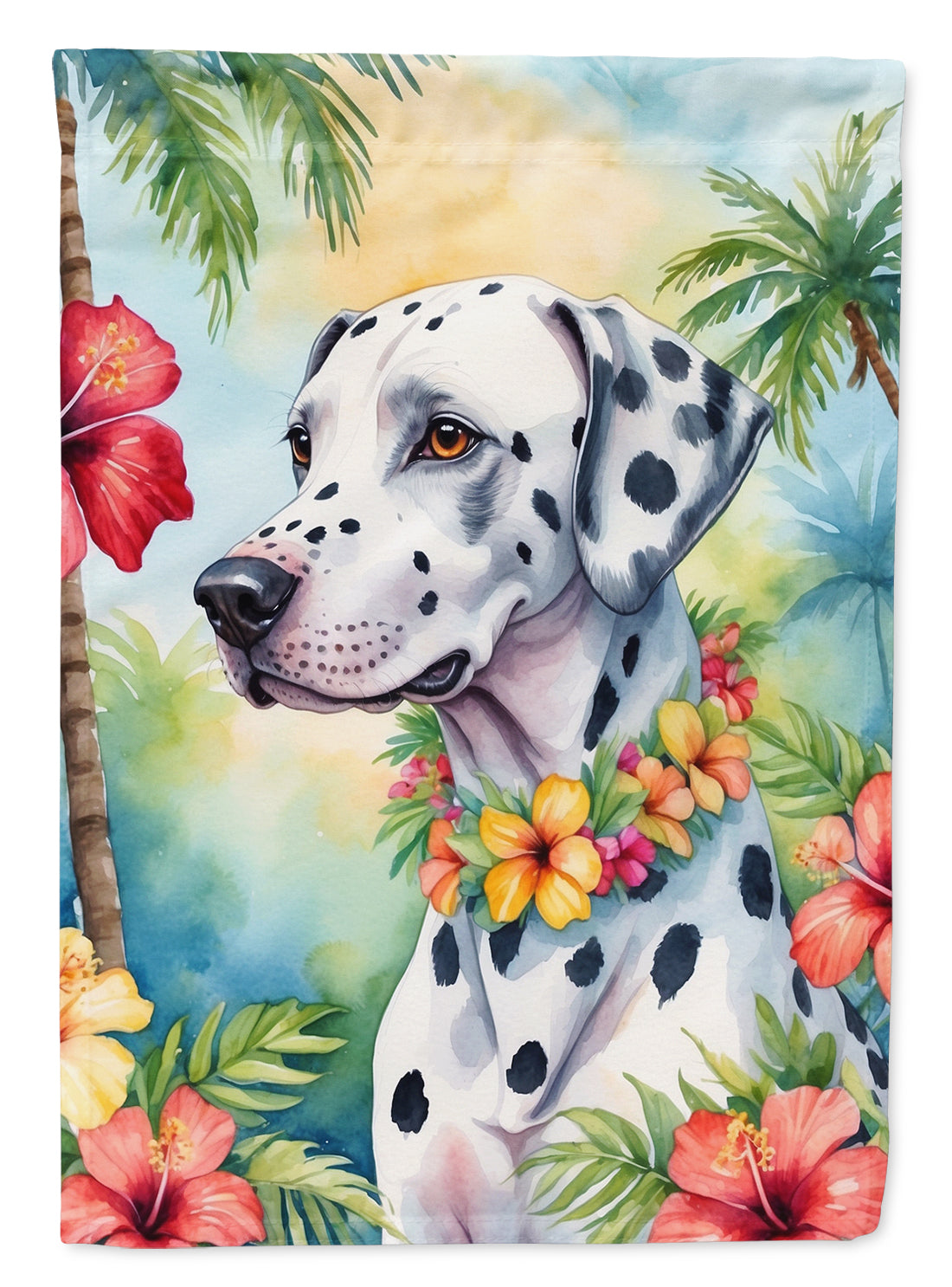 Buy this Dalmatian Luau Garden Flag