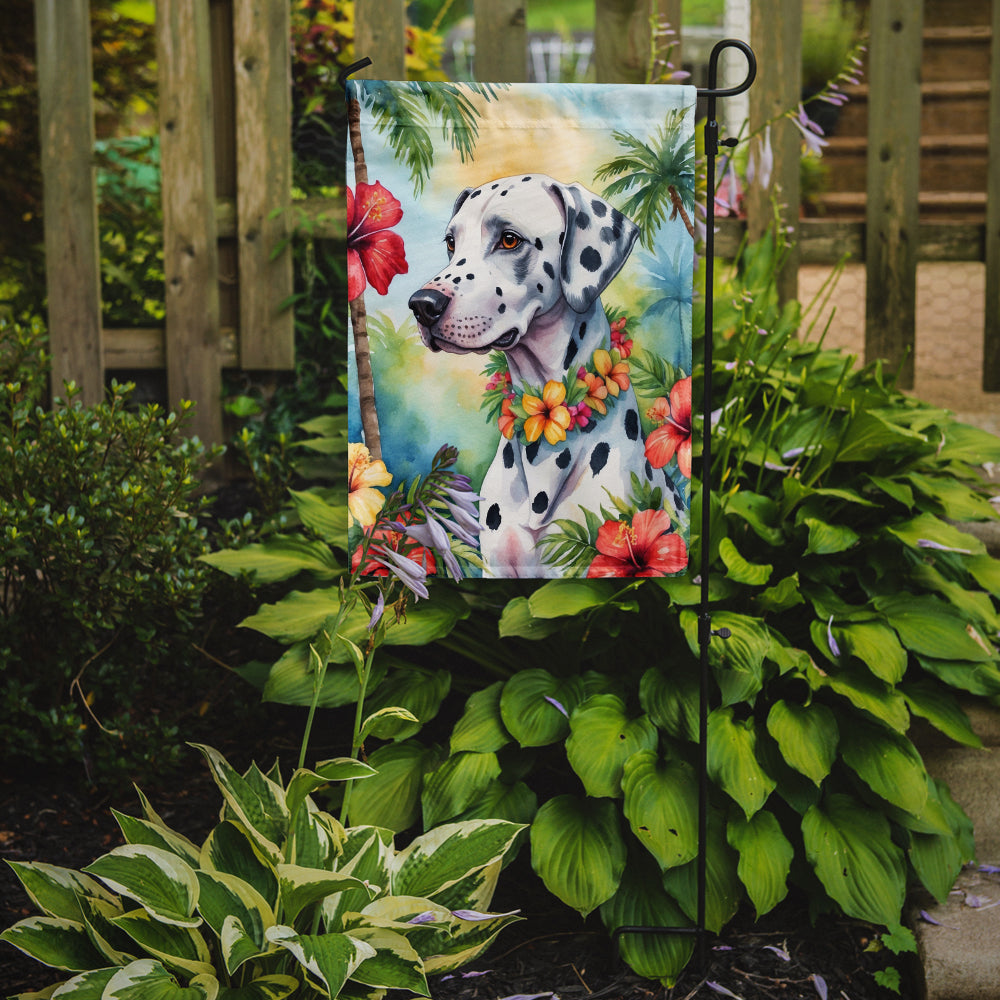 Dalmatian Luau Garden Flag