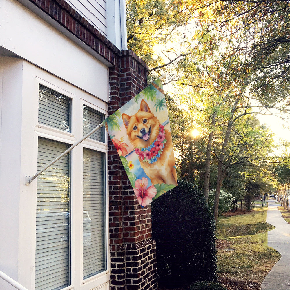 Buy this Finnish Spitz Luau House Flag