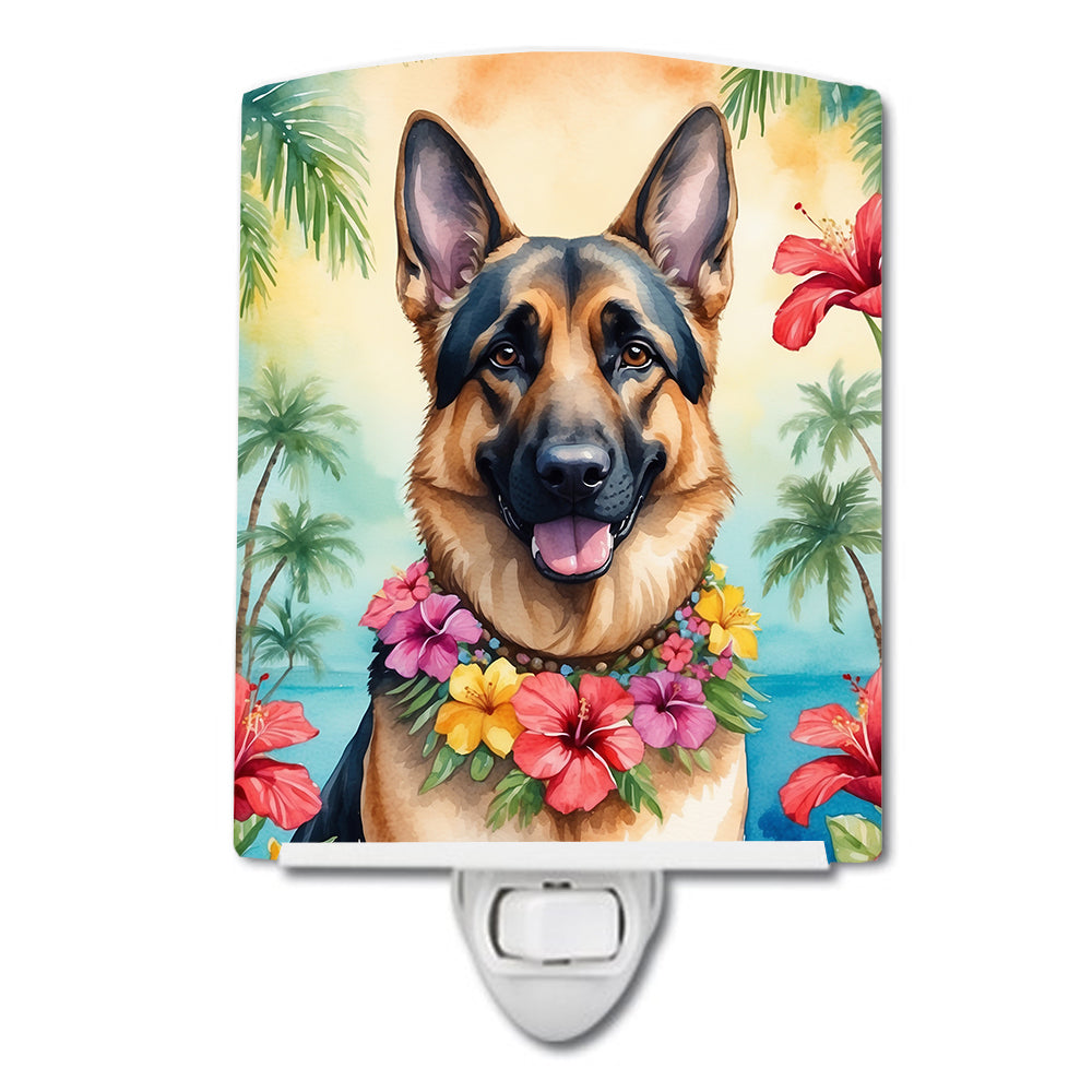 Buy this German Shepherd Luau Ceramic Night Light