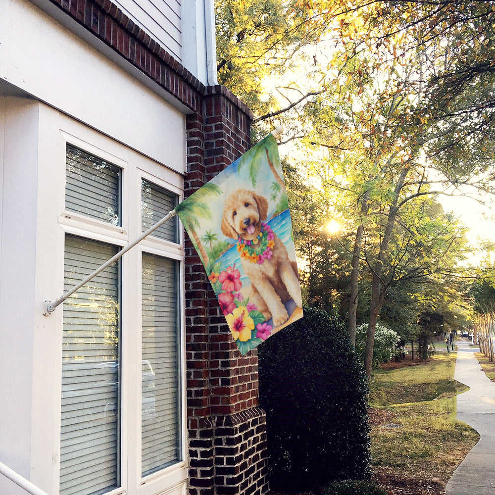 Buy this Goldendoodle Luau House Flag